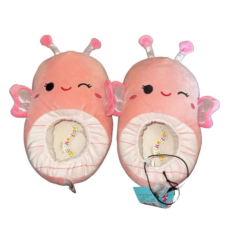 Squishmallows Pink and White Kids Slippers